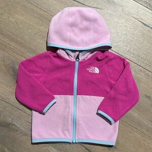 The North Face Pink Zip Fleece - Like New - Size 6-12 Months